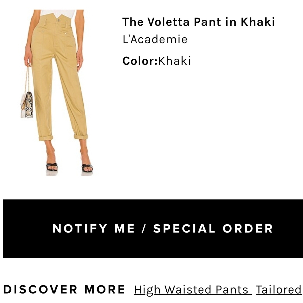 L'Academie Ankle Pants in Khaki